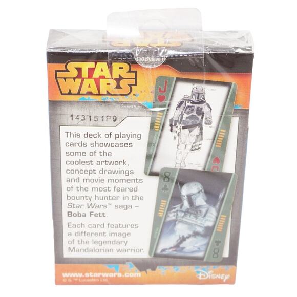 Star Wars Boba Fett Bounty Hunter - Disney Villain Cartamundi Playing Cards - Picture 4 of 5